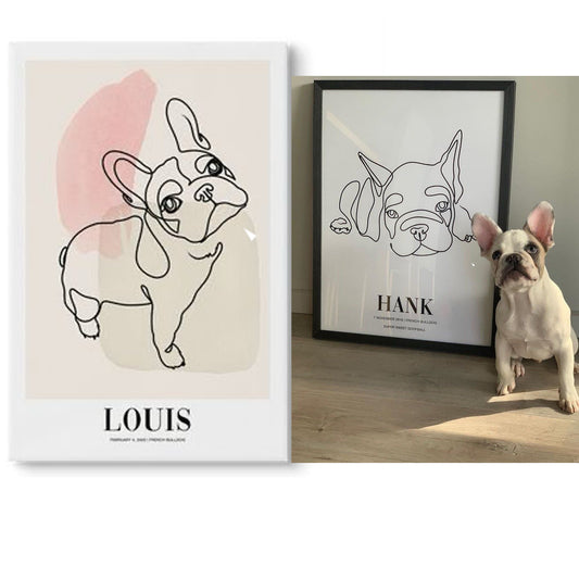 Pets Art Custom Portraits Framed Wall Paint